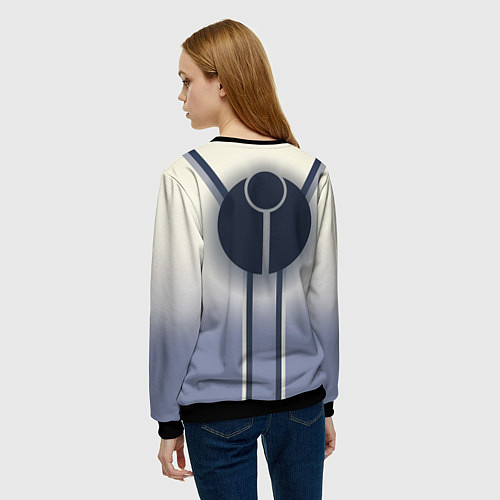 Женский свитшот Warhammer 40000: Tau Empire / 3D-Черный – фото 4