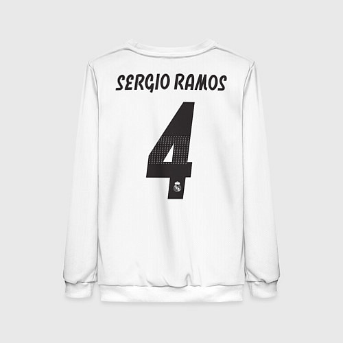 Женский свитшот FC Real Madrid: Ramos Home 18-19 / 3D-Белый – фото 2