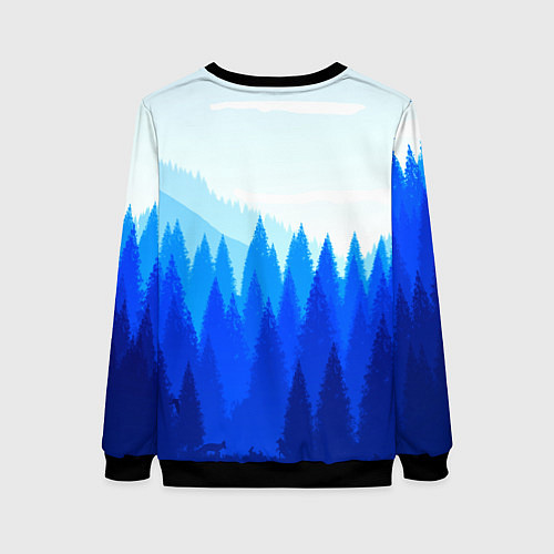 Женский свитшот Firewatch: Cold Wood / 3D-Черный – фото 2