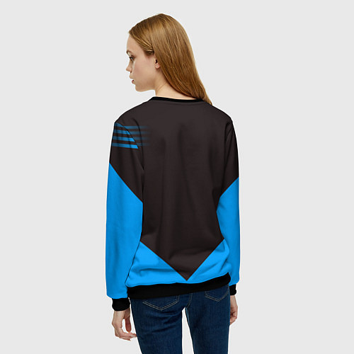 Женский свитшот Tennis: Russian Style / 3D-Черный – фото 4