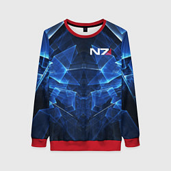 Женский свитшот Mass Effect: Blue Armor N7