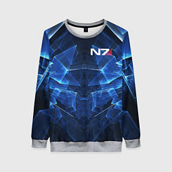 Женский свитшот Mass Effect: Blue Armor N7