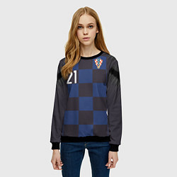 Свитшот женский Domagoj Away WC 2018, цвет: 3D-черный — фото 2