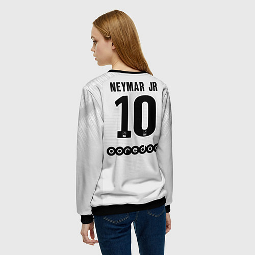 Женский свитшот Neymar away 18-19 / 3D-Черный – фото 4