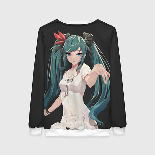 Женский свитшот Hatsune Miku / 3D-Белый – фото 2