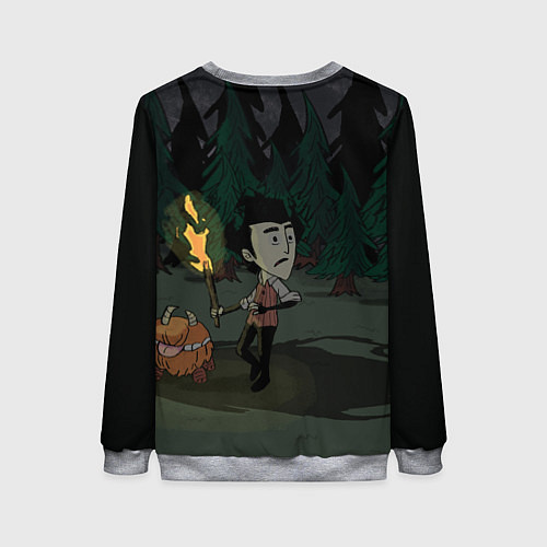 Женский свитшот Don't Starve: Night Forrest / 3D-Меланж – фото 2