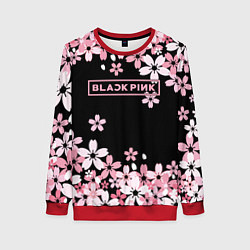 Свитшот женский Black Pink: Pink Sakura, цвет: 3D-красный