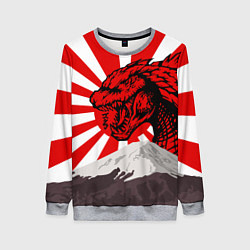 Женский свитшот Japanese Godzilla