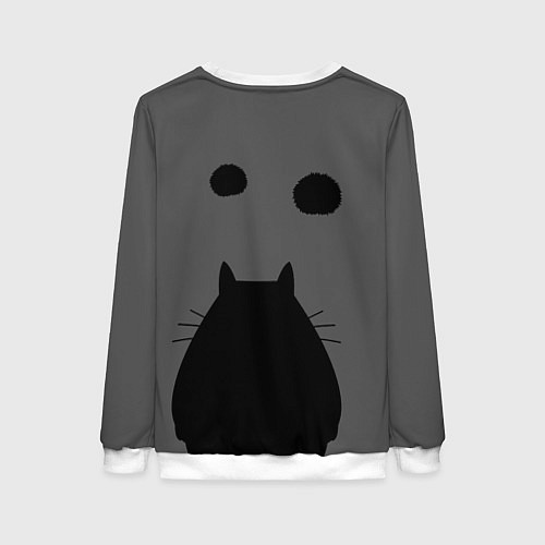 Женский свитшот Тоторо рядом / 3D-Белый – фото 2