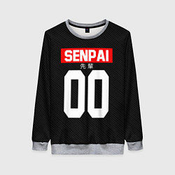 Свитшот женский Senpai 00: Black Style, цвет: 3D-меланж