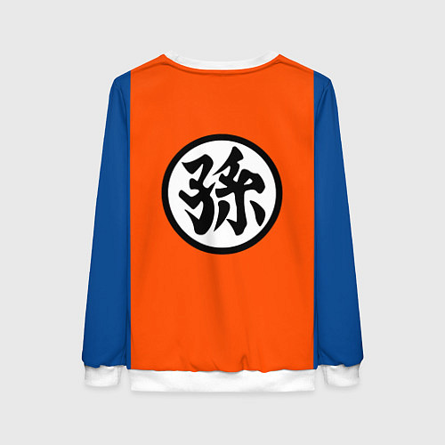 Женский свитшот DBZ: Goku Kanji Emblem / 3D-Белый – фото 2