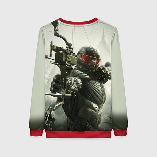 Женский свитшот Crysis Soldier / 3D-Красный – фото 2
