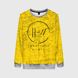Женский свитшот 21 Pilots: Yellow Grunge