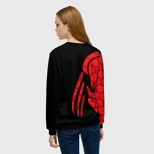 Женский свитшот Predator: Red Light / 3D-Черный – фото 4