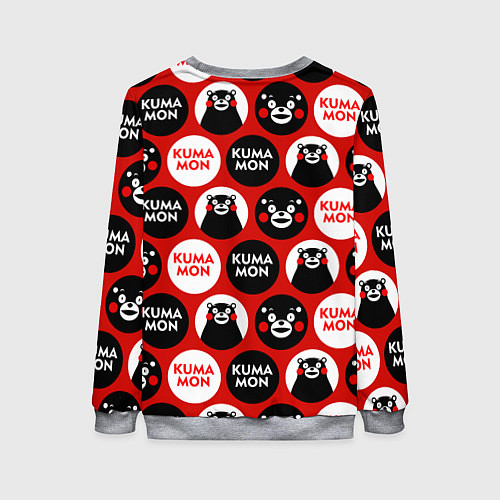 Женский свитшот Kumamon Pattern / 3D-Меланж – фото 2