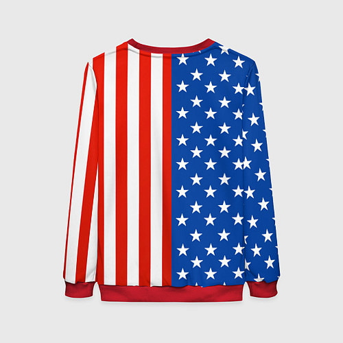 Женский свитшот American Patriot / 3D-Красный – фото 2