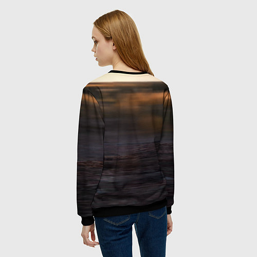 Женский свитшот Солнечный зайчик / 3D-Черный – фото 4