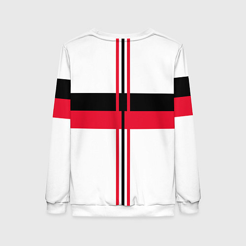 Женский свитшот AC Milan: White Form / 3D-Белый – фото 2