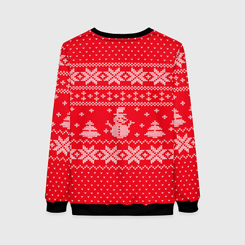 Женский свитшот Новогодняя Алина / 3D-Черный – фото 2