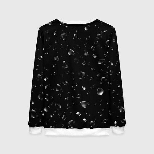 Женский свитшот BMW под Дождём / 3D-Белый – фото 2