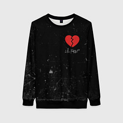 Свитшот женский Lil Peep: Broken Heart, цвет: 3D-черный