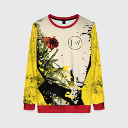 Свитшот женский TOP: Chlorine, цвет: 3D-красный