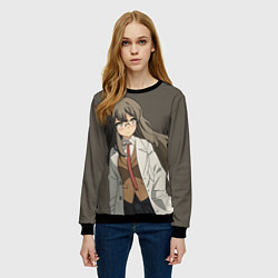 Свитшот женский Rascal Does Not Dream, цвет: 3D-черный — фото 2