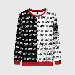 Свитшот женский Off-White: Black & White, цвет: 3D-красный