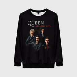 Свитшот женский Queen: Greatests Hits, цвет: 3D-черный