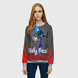 Свитшот женский Sally Face: Rock Star, цвет: 3D-меланж — фото 2