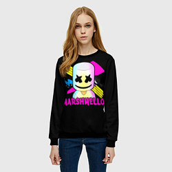Свитшот женский Marshmello DJ, цвет: 3D-черный — фото 2