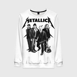 Свитшот женский Metallica, цвет: 3D-белый