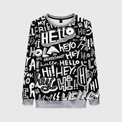 Женский свитшот Hello Pattern