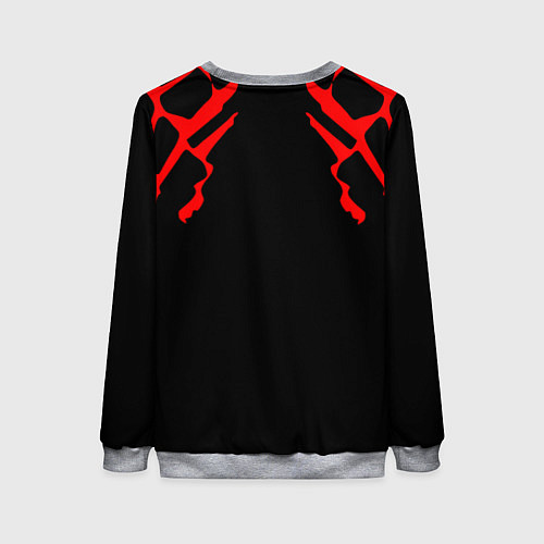 Женский свитшот DOOM: Red Slayer / 3D-Меланж – фото 2