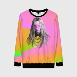 Свитшот женский Billie Eilish: Pink Fashion, цвет: 3D-черный