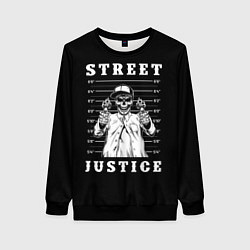 Свитшот женский Street Justice, цвет: 3D-черный