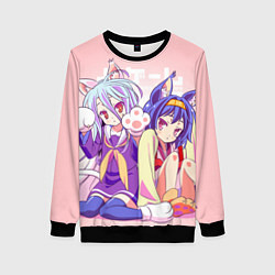 Свитшот женский No Game No Life, цвет: 3D-черный