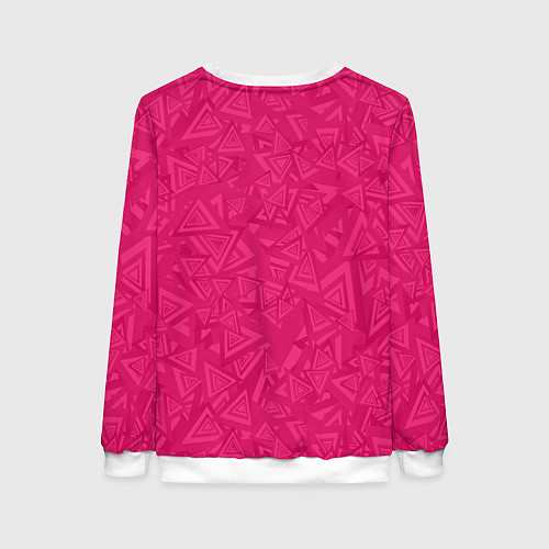 Женский свитшот Абстракция и фигуры / 3D-Белый – фото 2