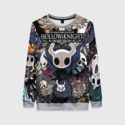 Свитшот женский Hollow Knight, цвет: 3D-меланж