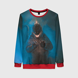 Свитшот женский Blue Godzilla, цвет: 3D-красный