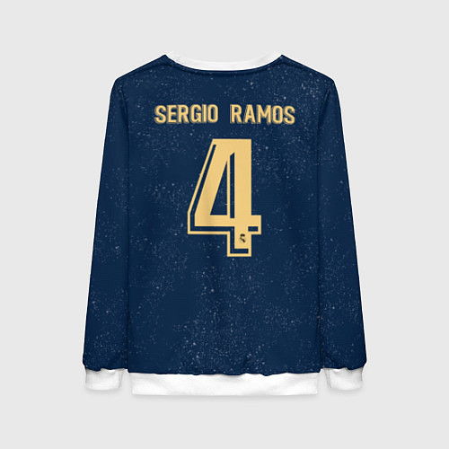 Женский свитшот Sergio Ramos away 19-20 / 3D-Белый – фото 2
