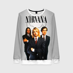 Свитшот женский Nirvana, цвет: 3D-белый