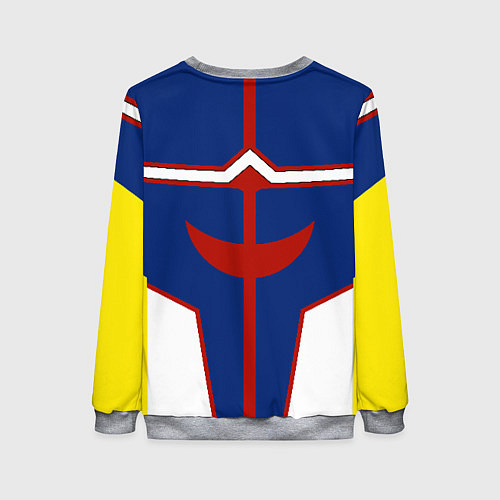 Женский свитшот ALL MIGHT MY HERO ACADEMIA MHA МОЯ ГЕРОЙСКАЯ АКАДЕ / 3D-Меланж – фото 2