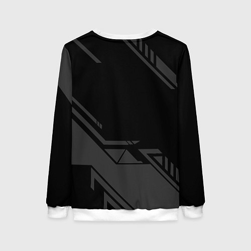 Женский свитшот Cyberpunk 2077: Grey Samurai / 3D-Белый – фото 2