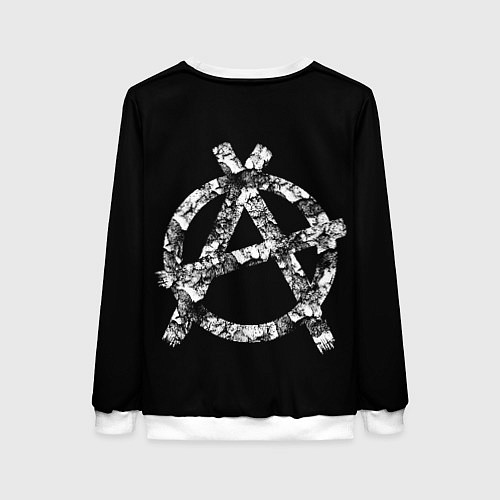 Женский свитшот Король и Шут Анархия спина / 3D-Белый – фото 2
