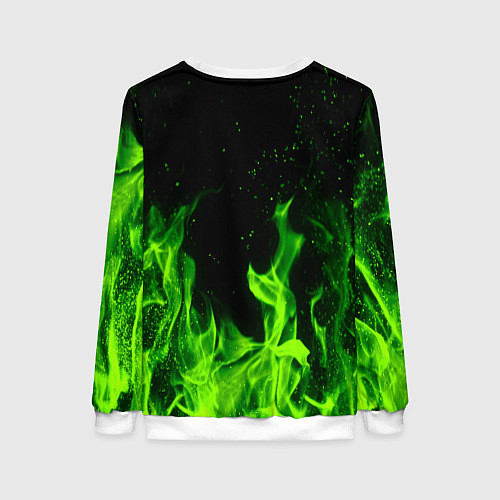Женский свитшот L letter flame / 3D-Белый – фото 2