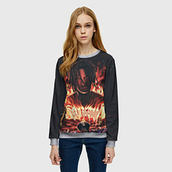 Свитшот женский KIZARU - Karmageddon, цвет: 3D-меланж — фото 2