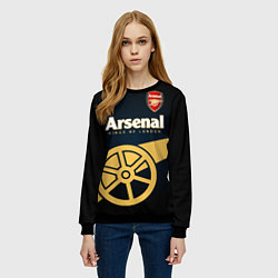 Свитшот женский Arsenal, цвет: 3D-черный — фото 2