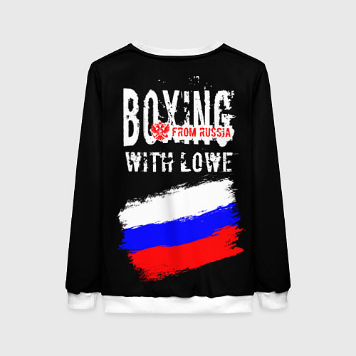 Женский свитшот Boxing from Russia / 3D-Белый – фото 2
