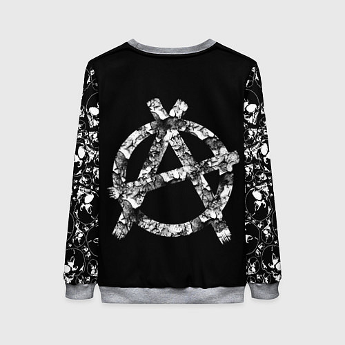 Женский свитшот Король и Шут Анархия спина / 3D-Меланж – фото 2